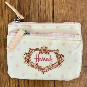 Harrods Pink Polka Dot coin purse